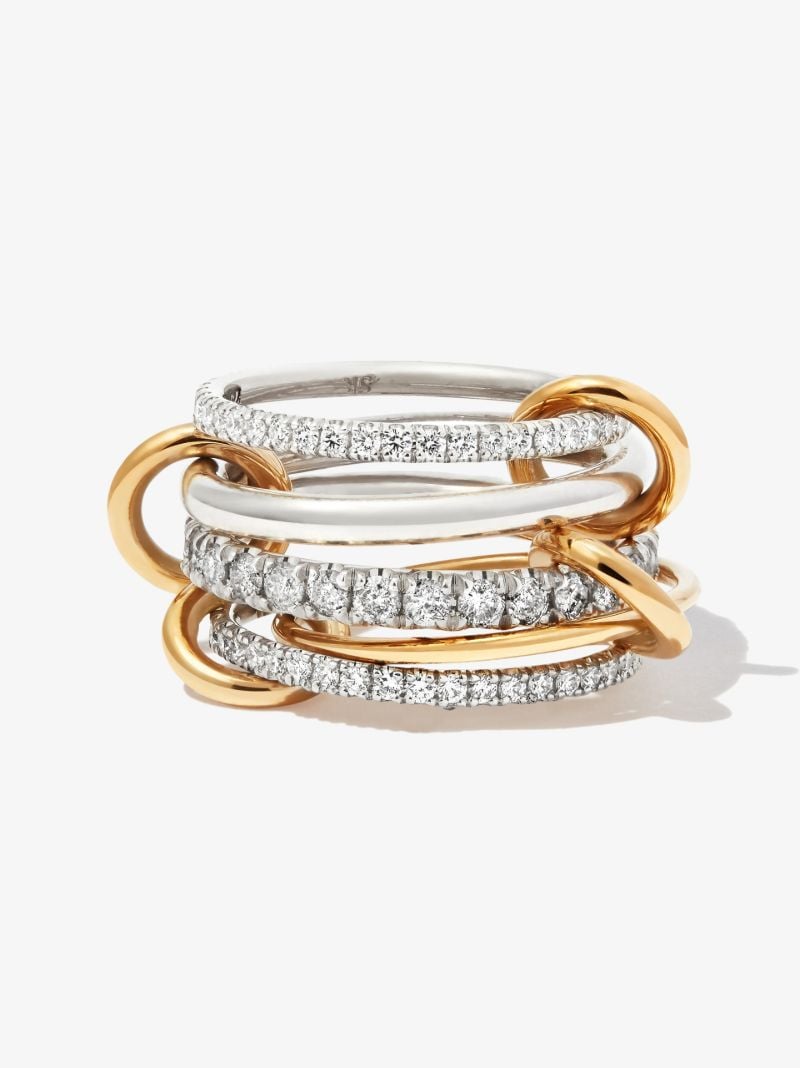 Sterling Silver Aquarius Diamond Ring