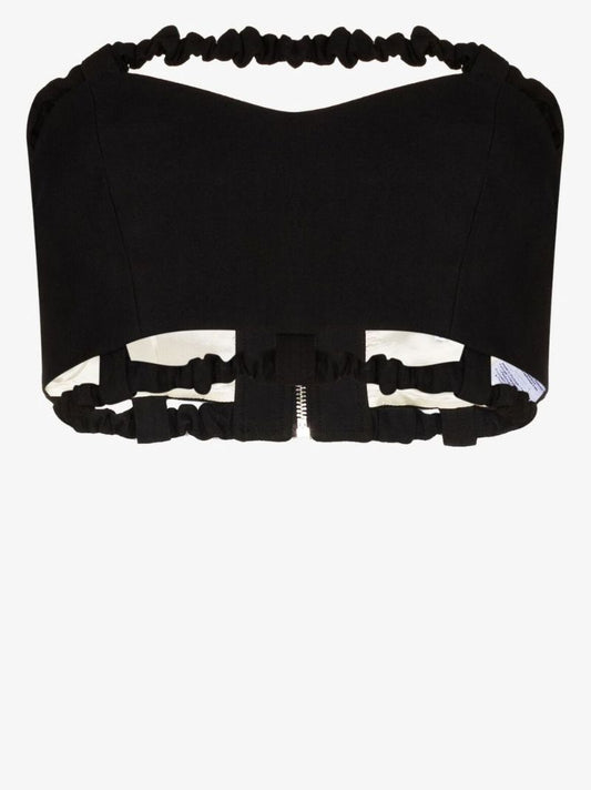 Ruched Trim Bandeau Top