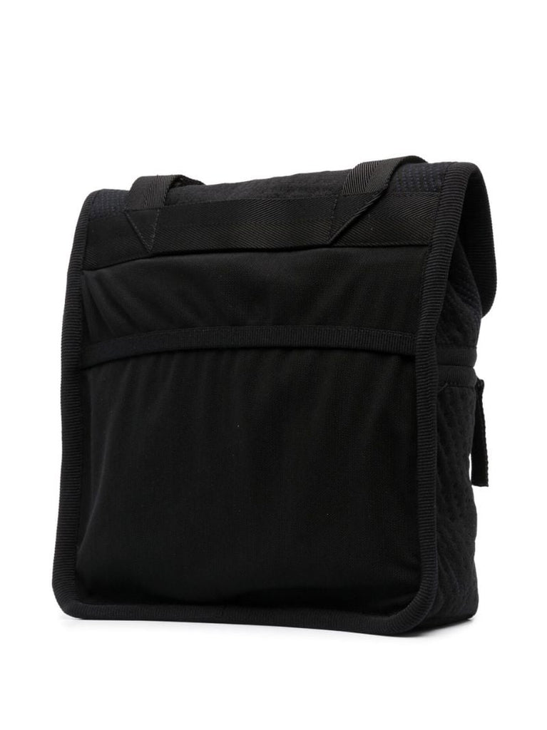 Black Knitted Jacquard Messenger Bag