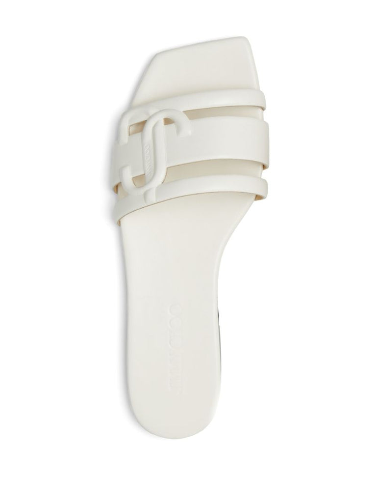 White Laran Leather Sandals