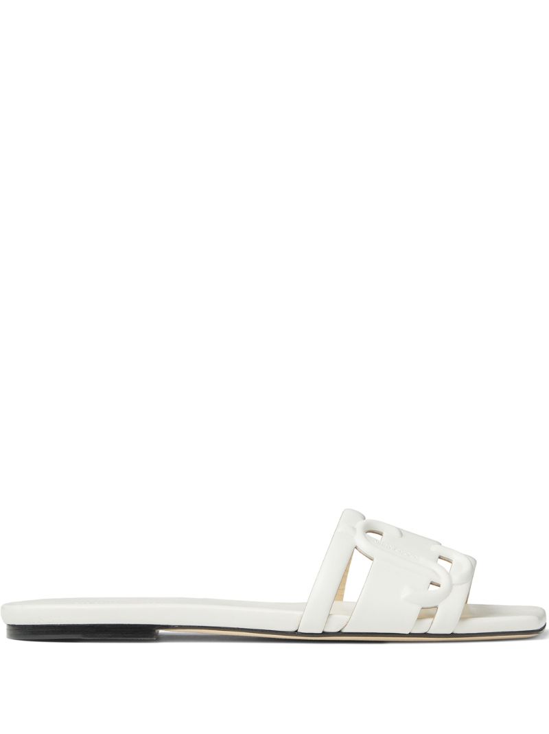 White Laran Leather Sandals