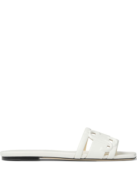 White Laran Leather Sandals