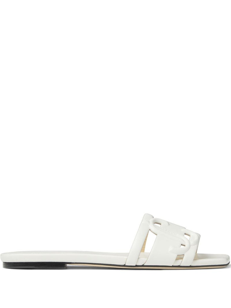White Laran Leather Sandals