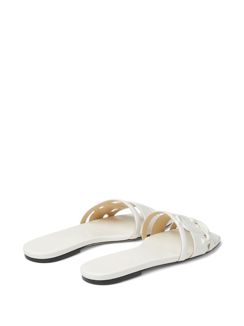 White Laran Leather Sandals
