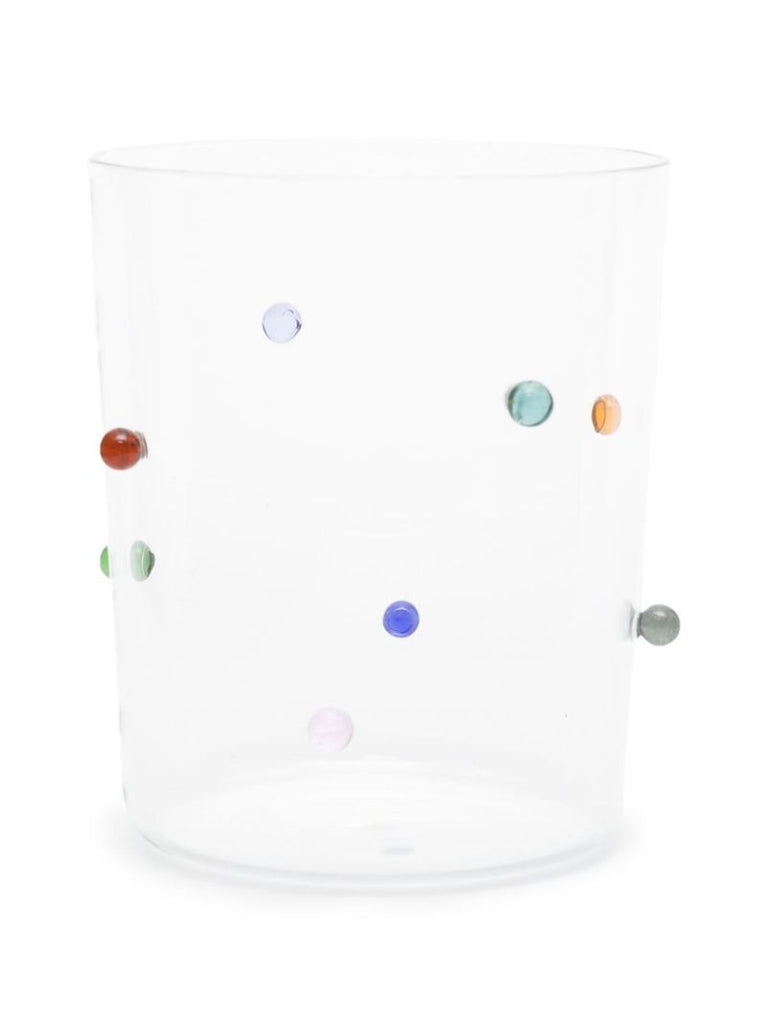 Clear Pomponette Glass Goblet Set