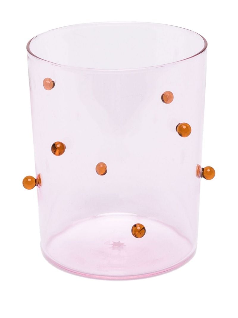 Pink Pomponette Glasses Set