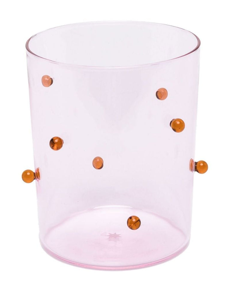 Pink Pomponette Glasses Set