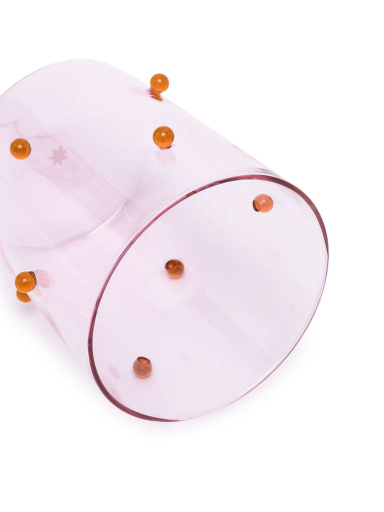 Pink Pomponette Glasses Set