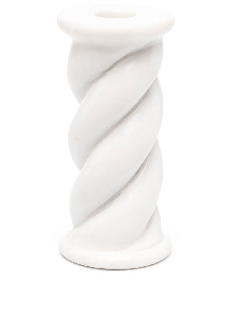 White Cordelette Candleholder