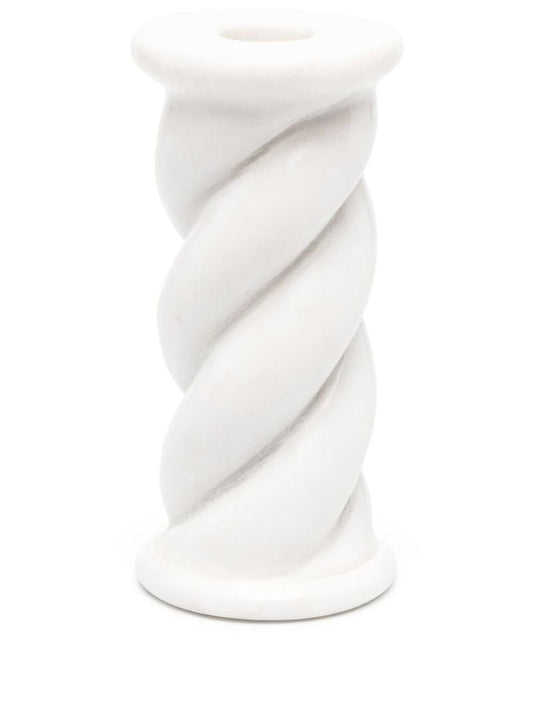 White Cordelette Candleholder