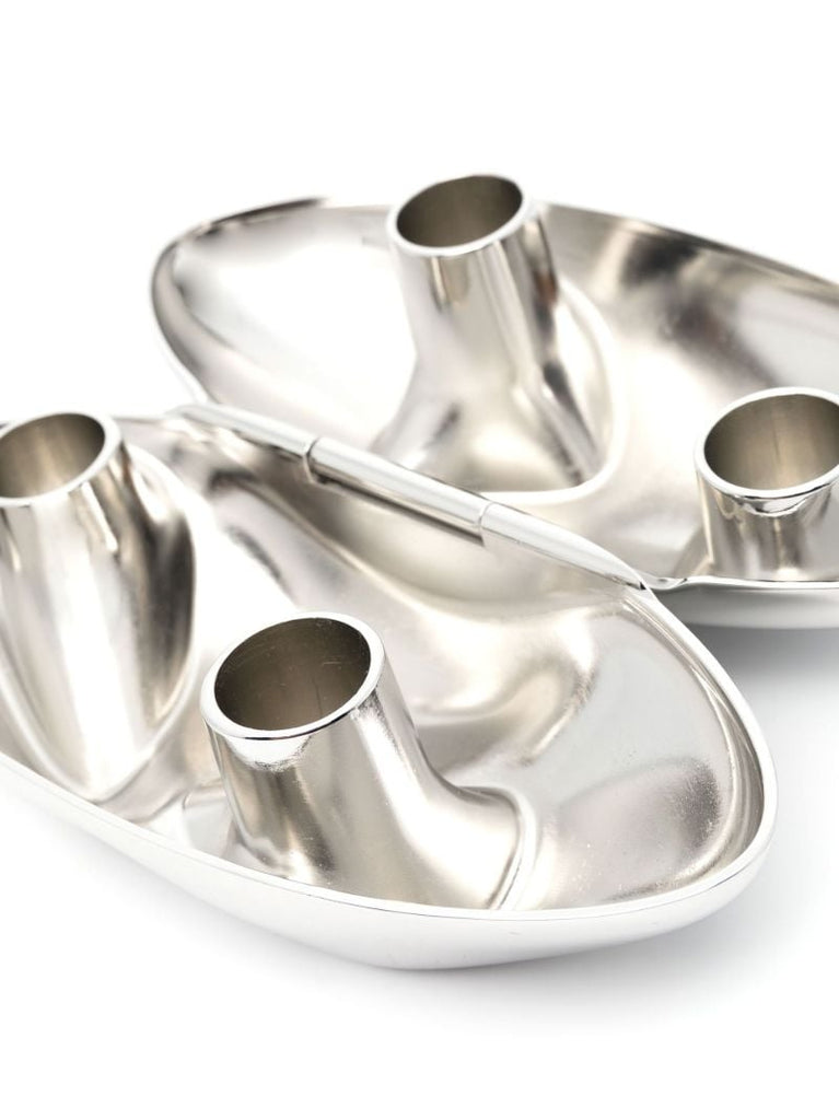 Metallic Folding Logo Engraved Candle Holder