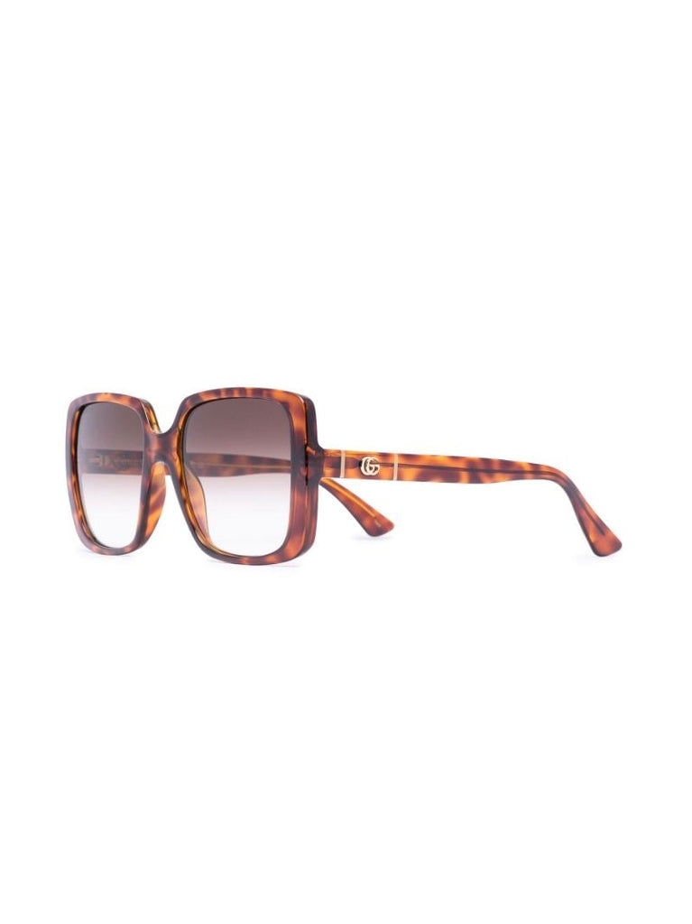 Brown Oversized Square Sunglasses