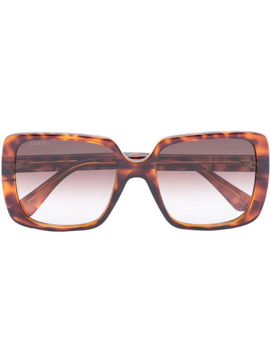 Brown Oversized Square Sunglasses