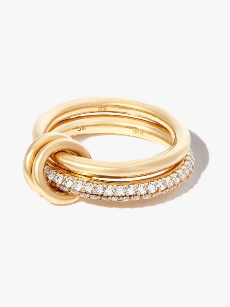 18k Yellow Gold Virgo Petite Diamond Ring