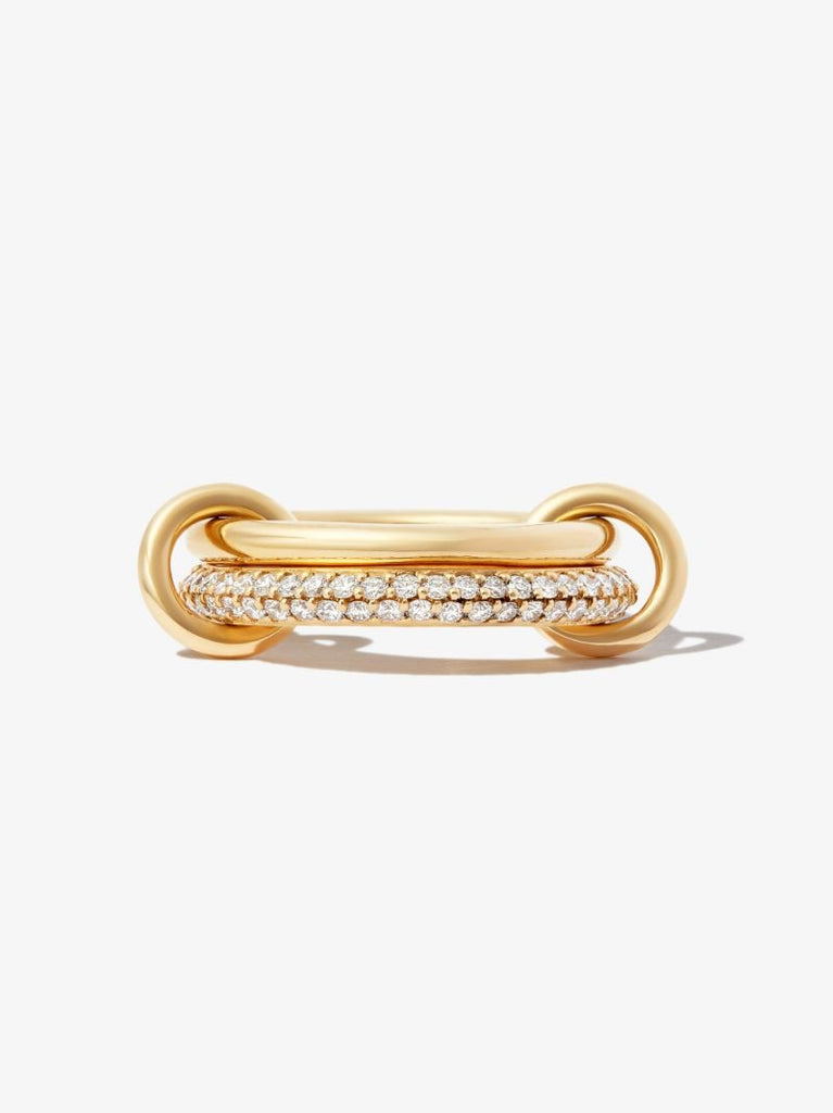 18k Yellow Gold Virgo Petite Diamond Ring