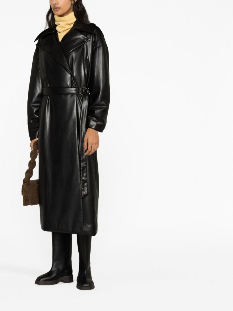 Black Liano Belted Trench Coat