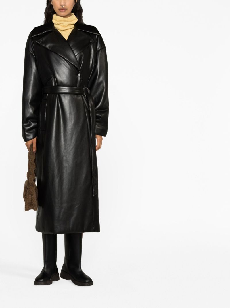 Black Liano Belted Trench Coat