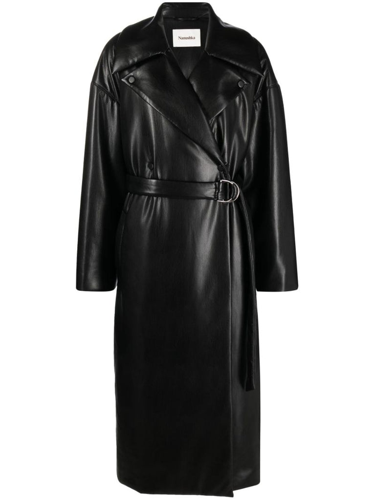 Black Liano Belted Trench Coat