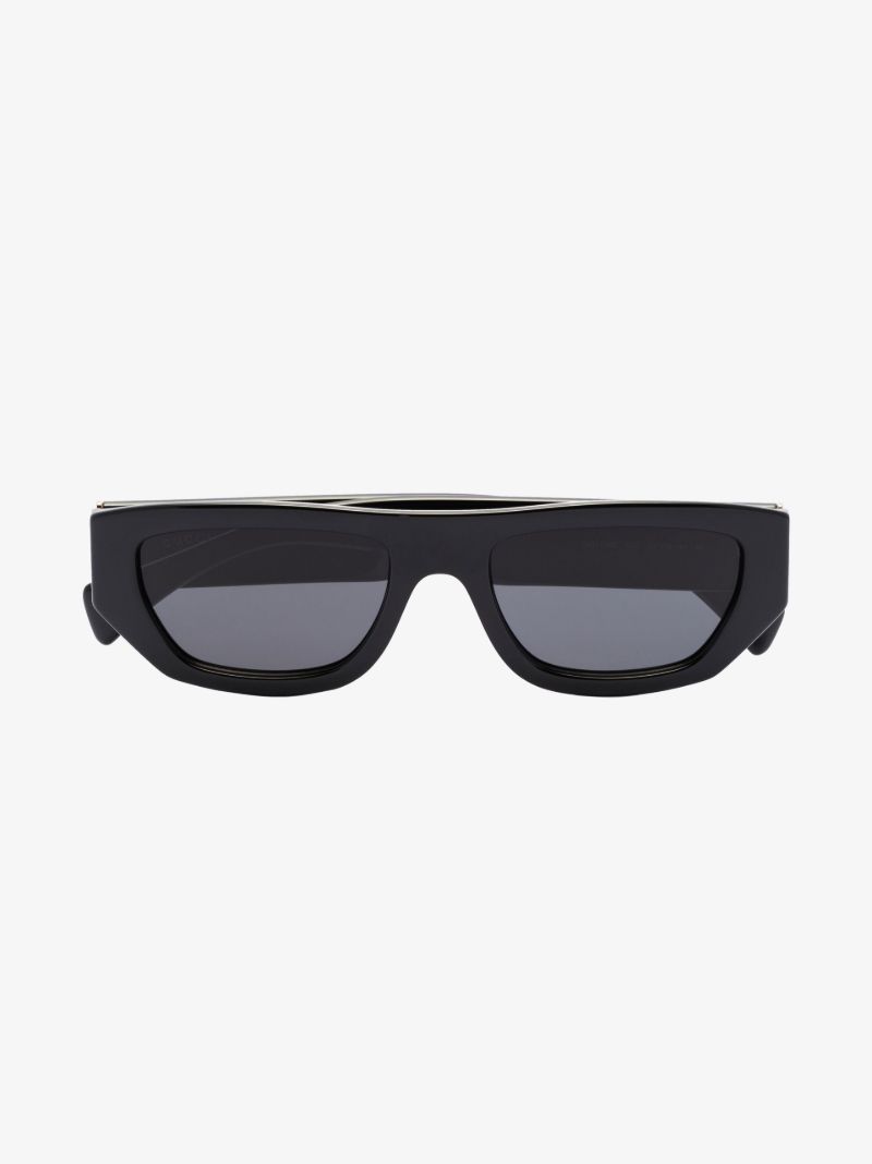 Black Rectangle Frame Sunglasses