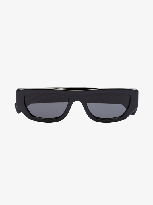 Black Rectangle Frame Sunglasses
