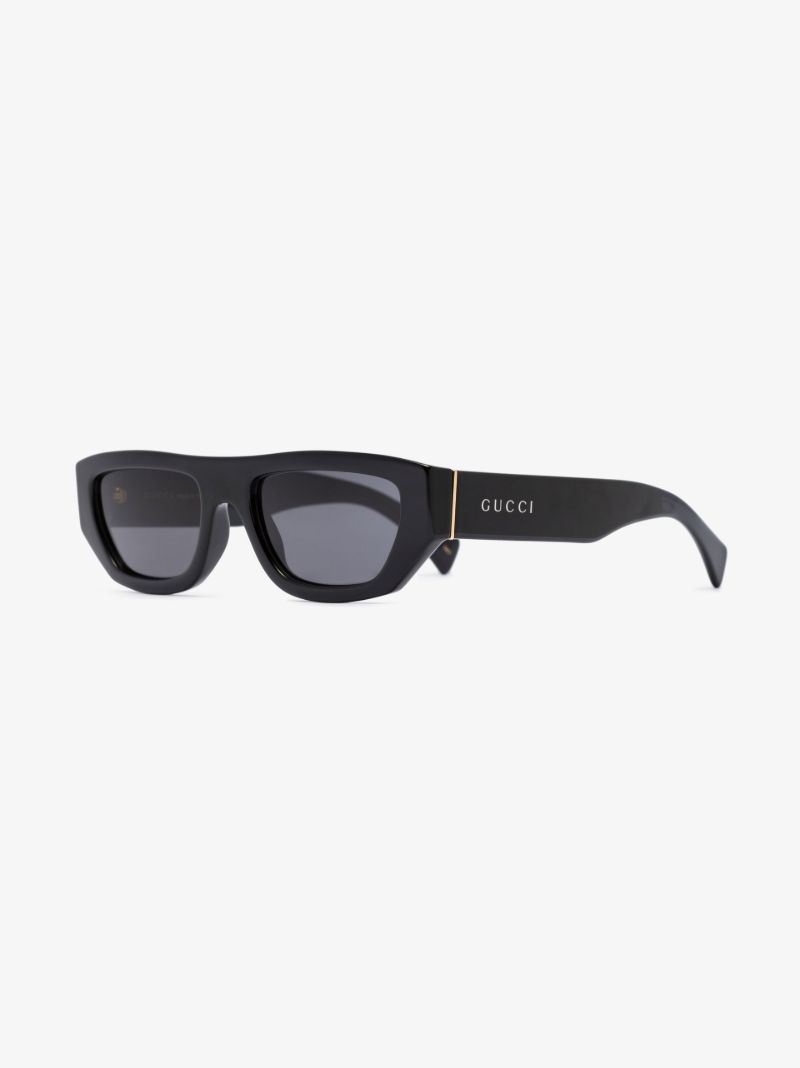 Black Rectangle Frame Sunglasses