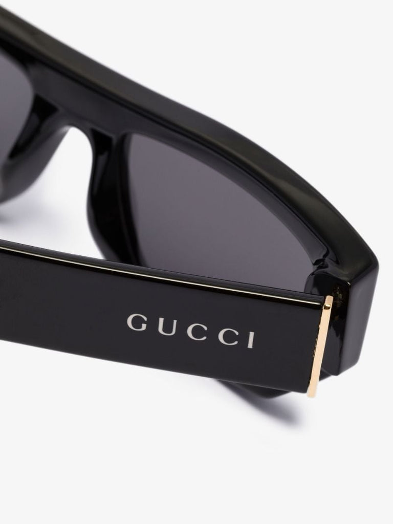Black Rectangle Frame Sunglasses