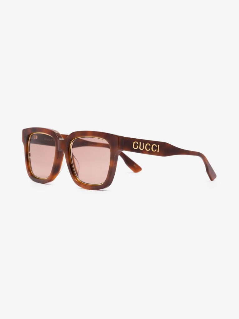 Brown Havana Oversized Square Sunglasses