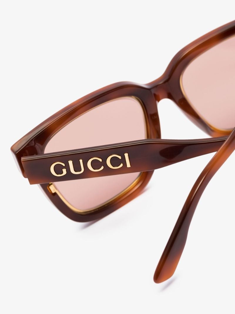 Brown Havana Oversized Square Sunglasses