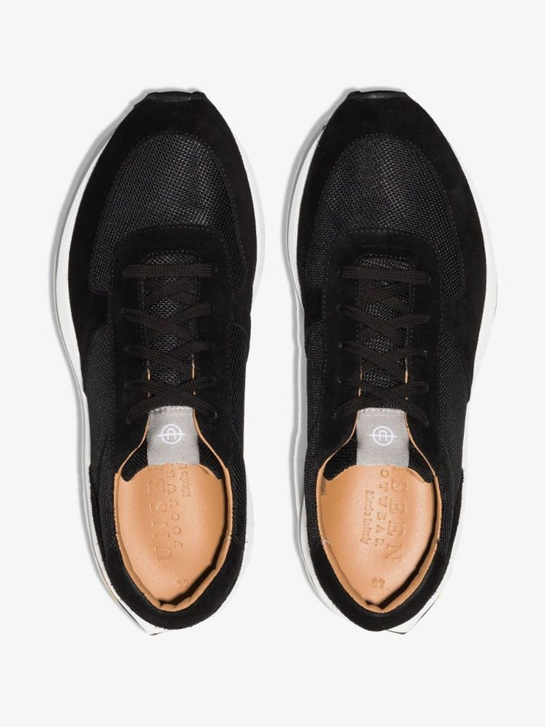 Black Trinity Low Top Suede Sneakers