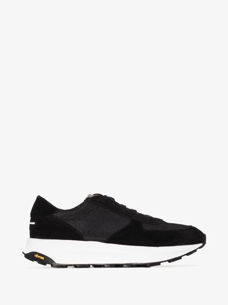 Black Trinity Low Top Suede Sneakers