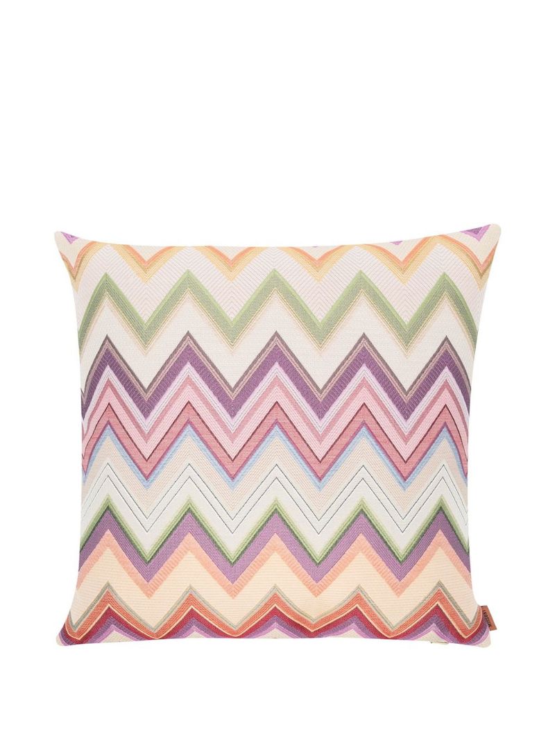 Multicolour Agadir Zigzag-pattern Cushion