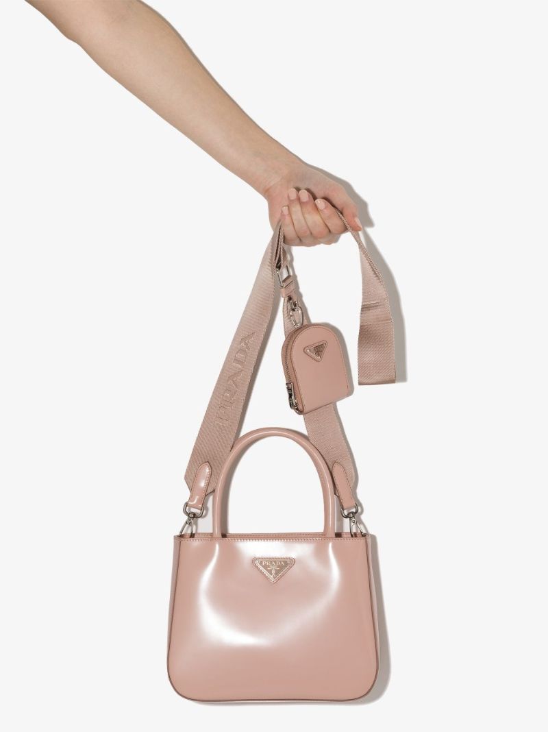 Triangle-logo Leather Crossbody Bag