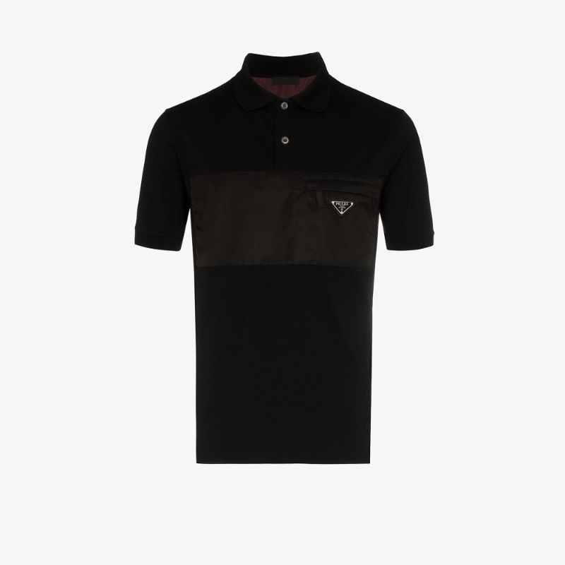 Nylon-panelled Stretch-cotton Polo Shirt