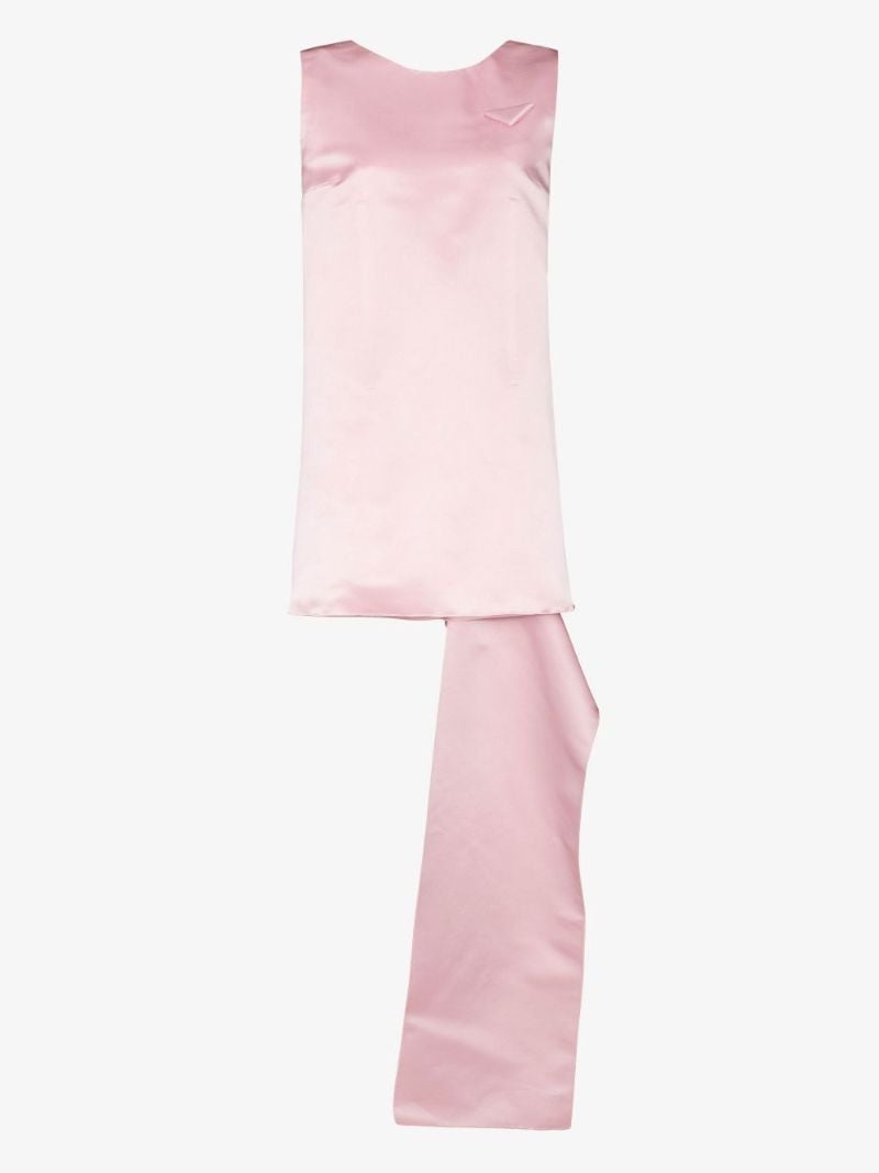 Silk Draped Mini Dress