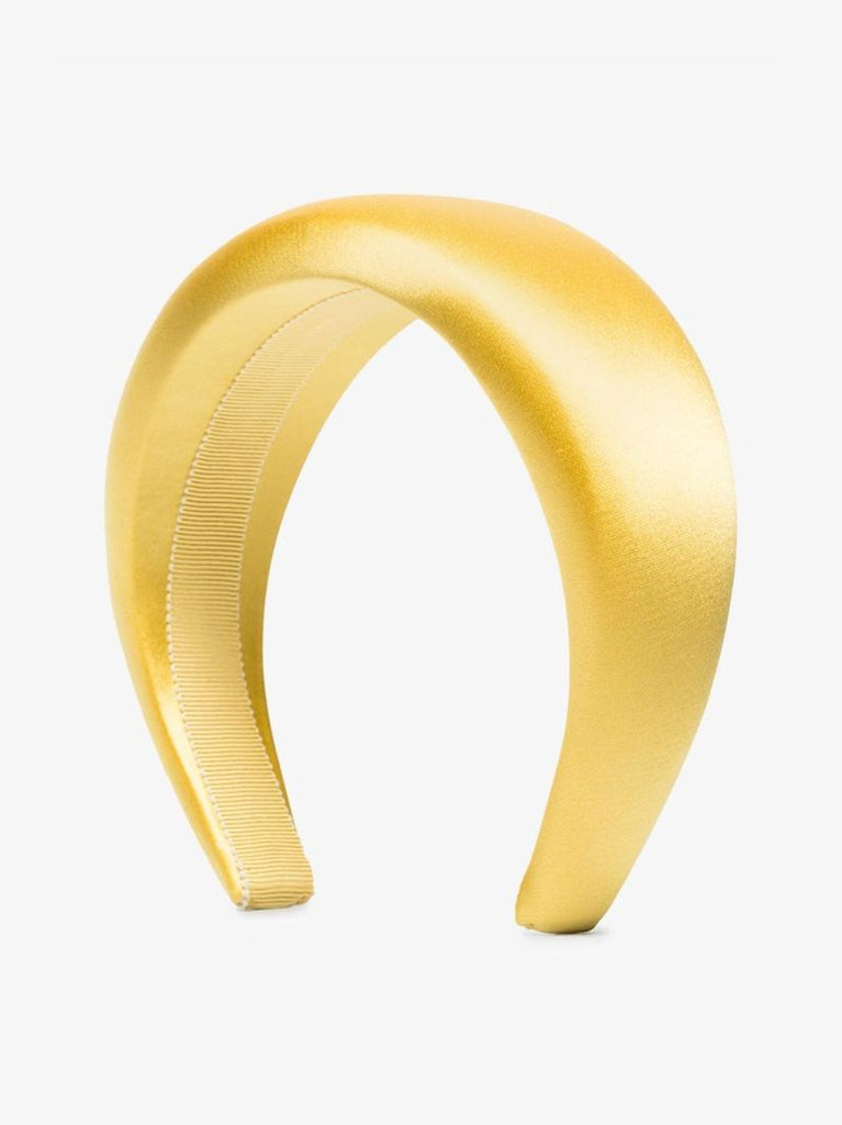 Yellow Logo Silk Headband