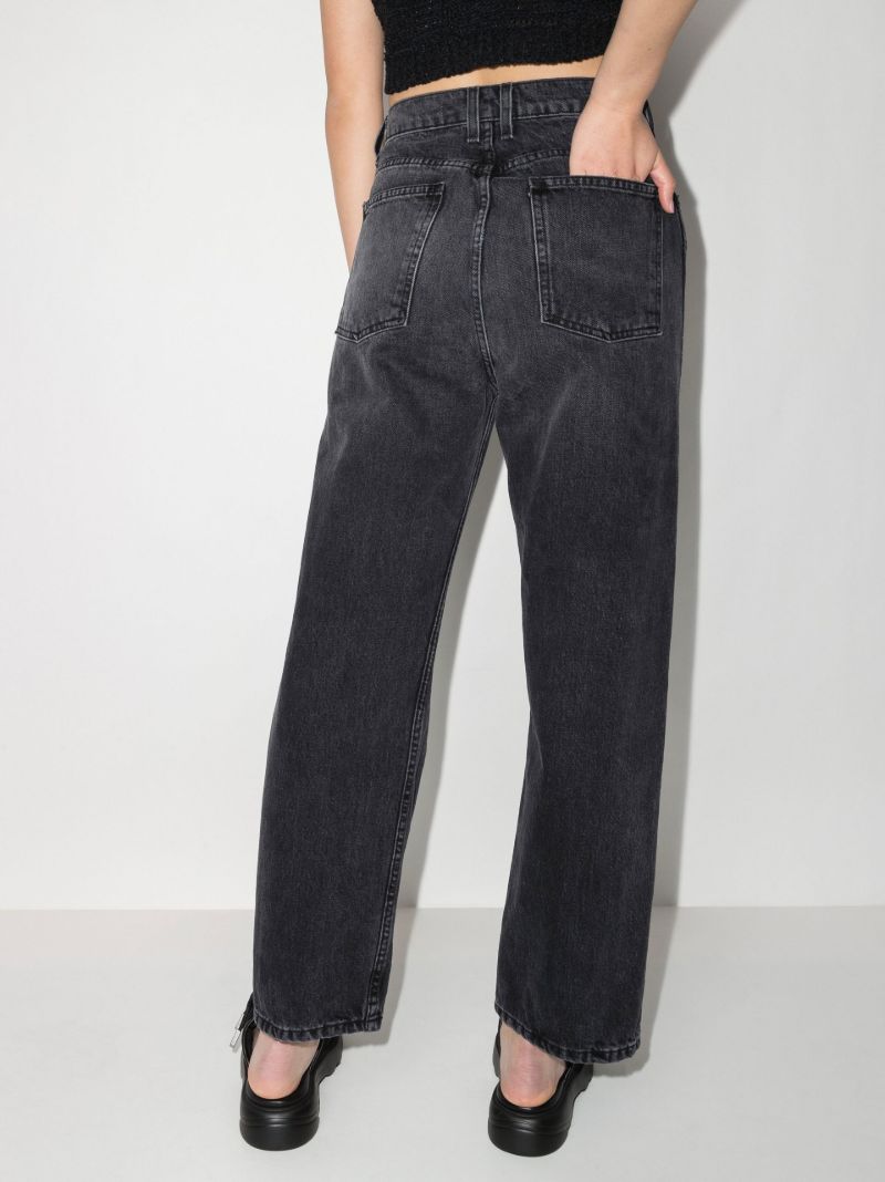 Black Plein Straight Leg Jeans