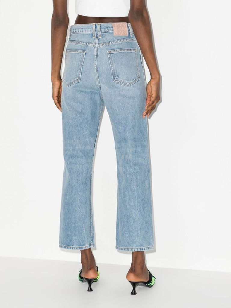 Plein Cropped Straight Leg Jeans