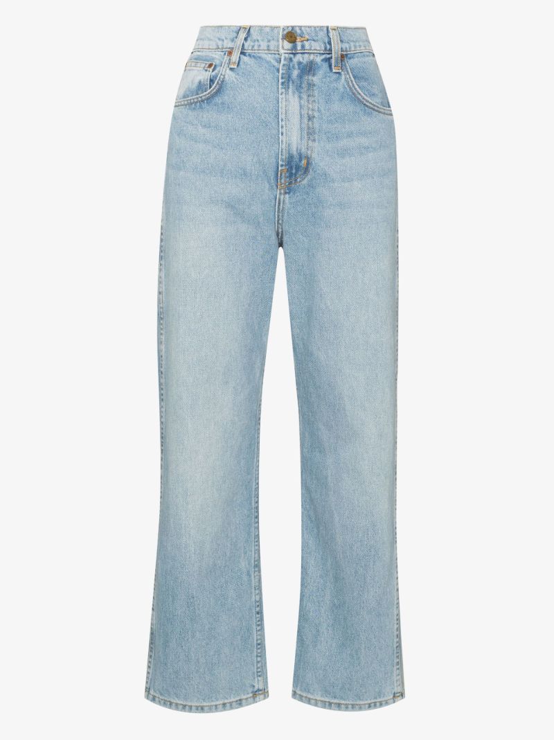 Plein Cropped Straight Leg Jeans