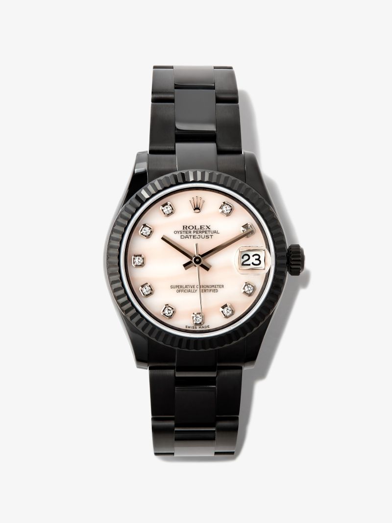 Customised Pre-owned Stainless Steel Rolex Datejust Watch