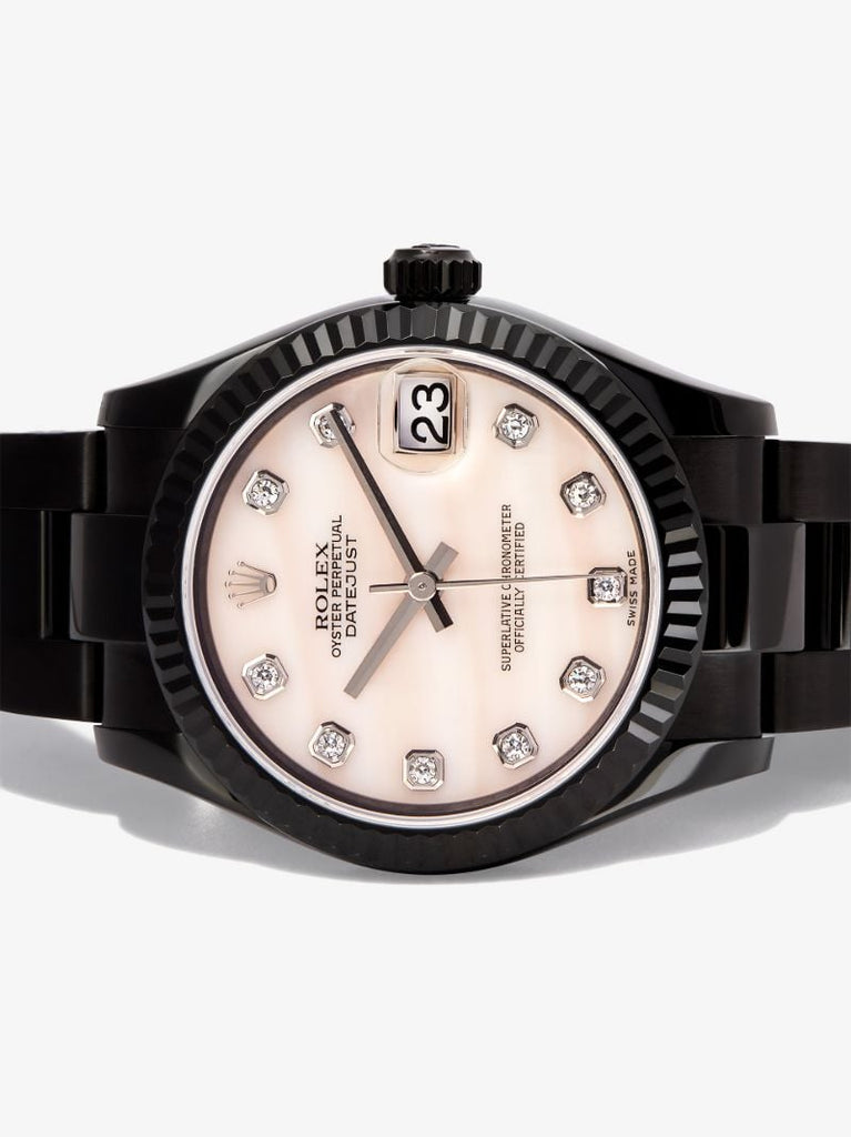 Customised Pre-owned Stainless Steel Rolex Datejust Watch