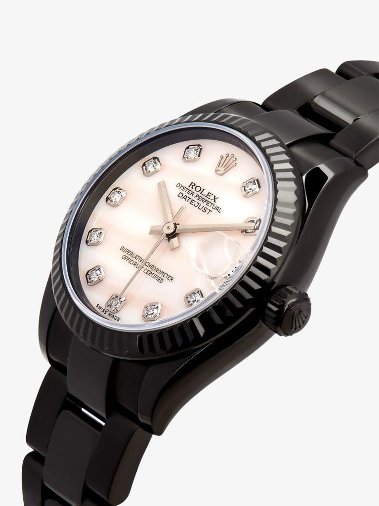 Customised Pre-owned Stainless Steel Rolex Datejust Watch