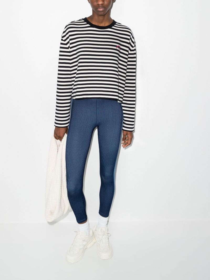 Black and White Odelia Striped Organic Cotton Sweatshirt