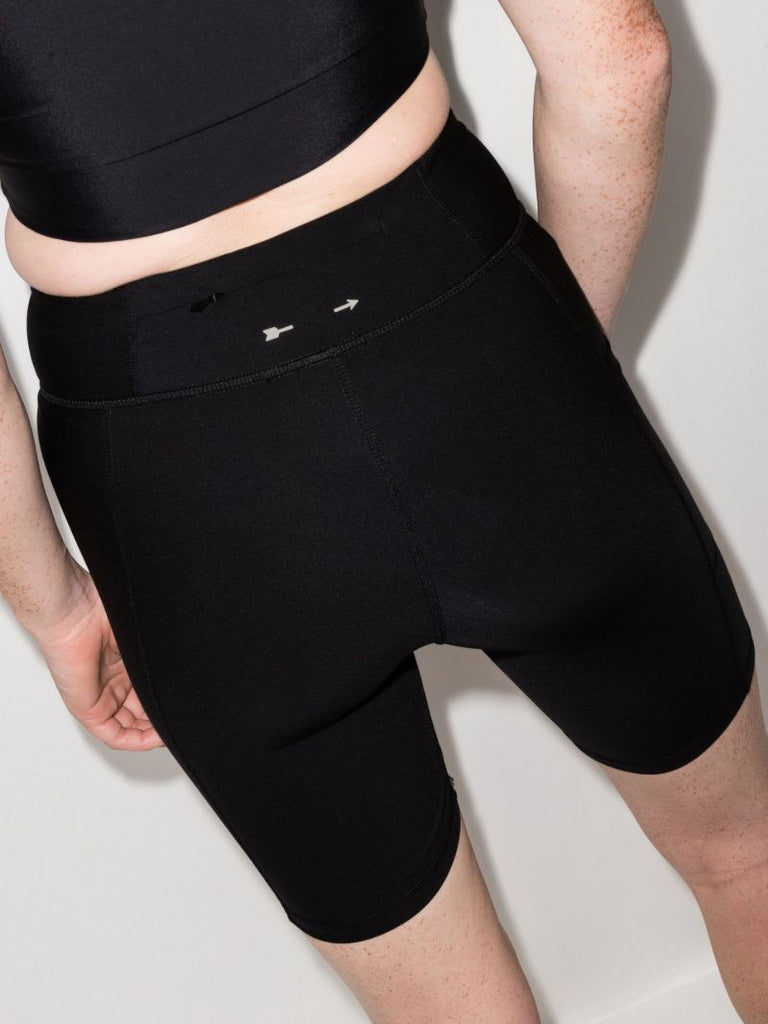 Black Matte Tech Spin Cycling Shorts