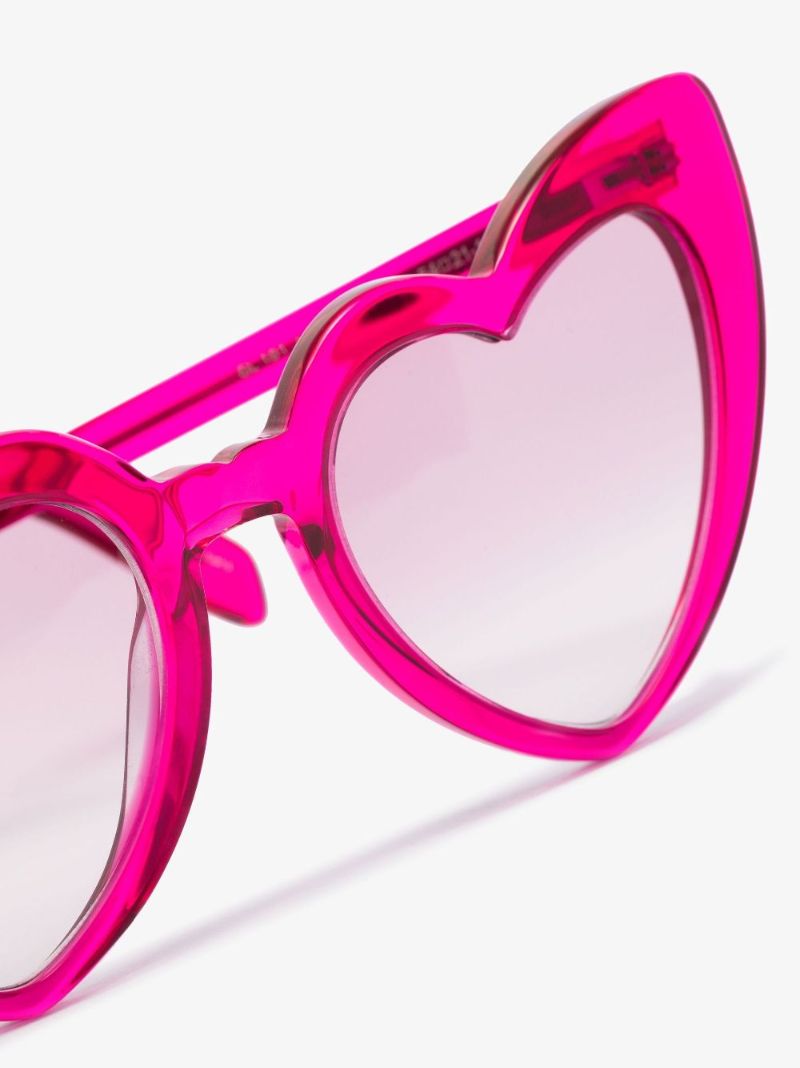 Pink Loulou Heart Sunglasses