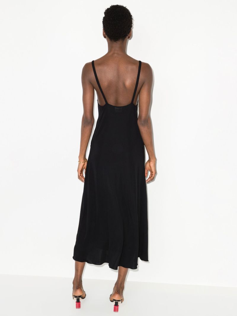 Black the Francine Midi Dress