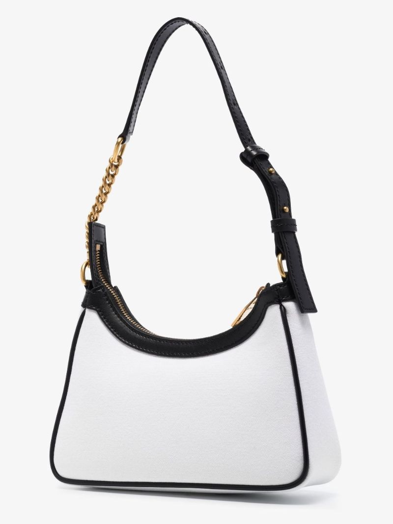 Neutral B-army Canvas Shoulder Bag