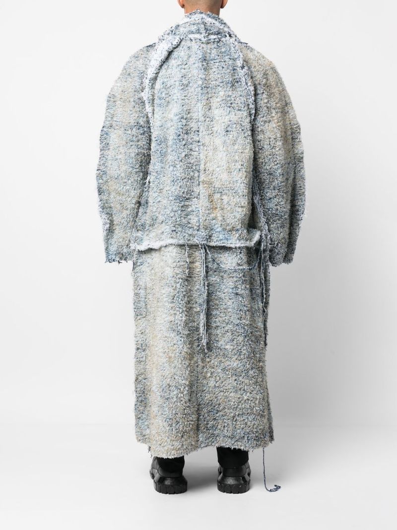 Blue D-fsb Oversized Coat
