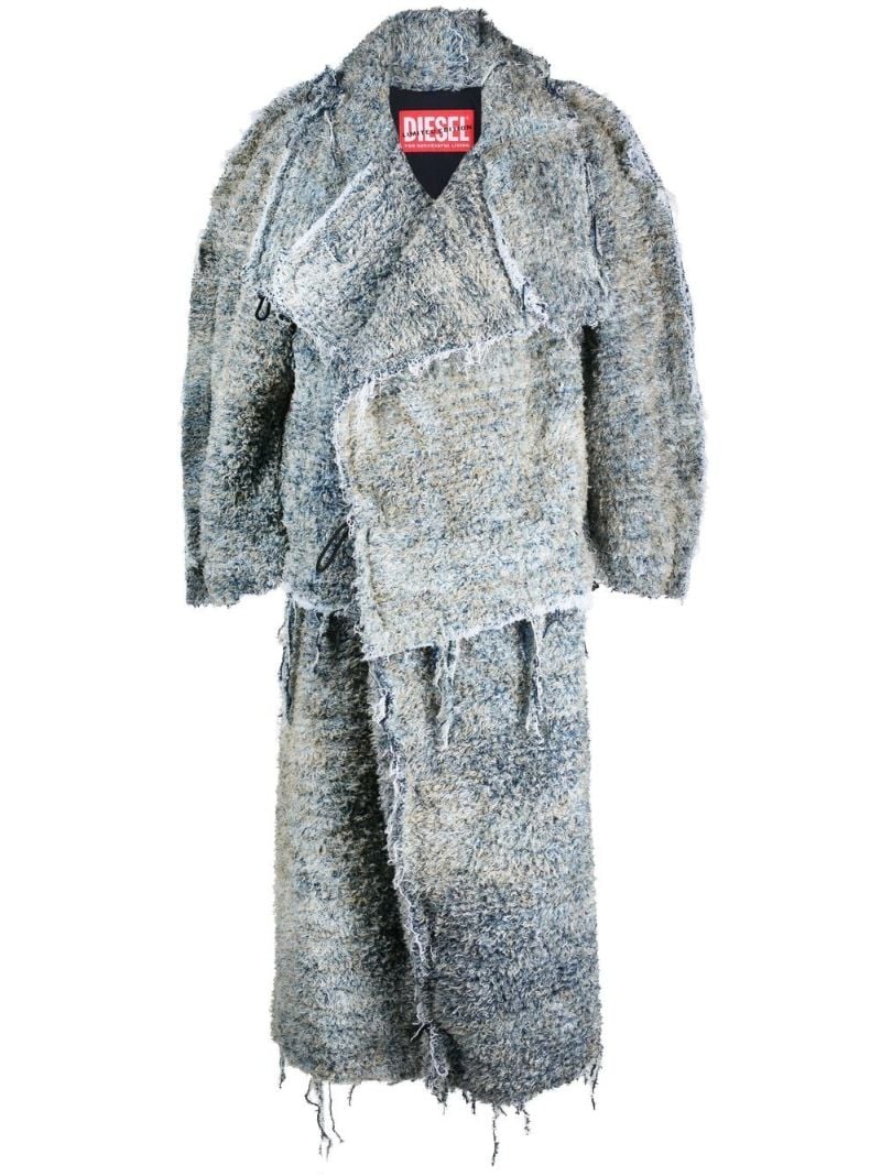 Blue D-fsb Oversized Coat