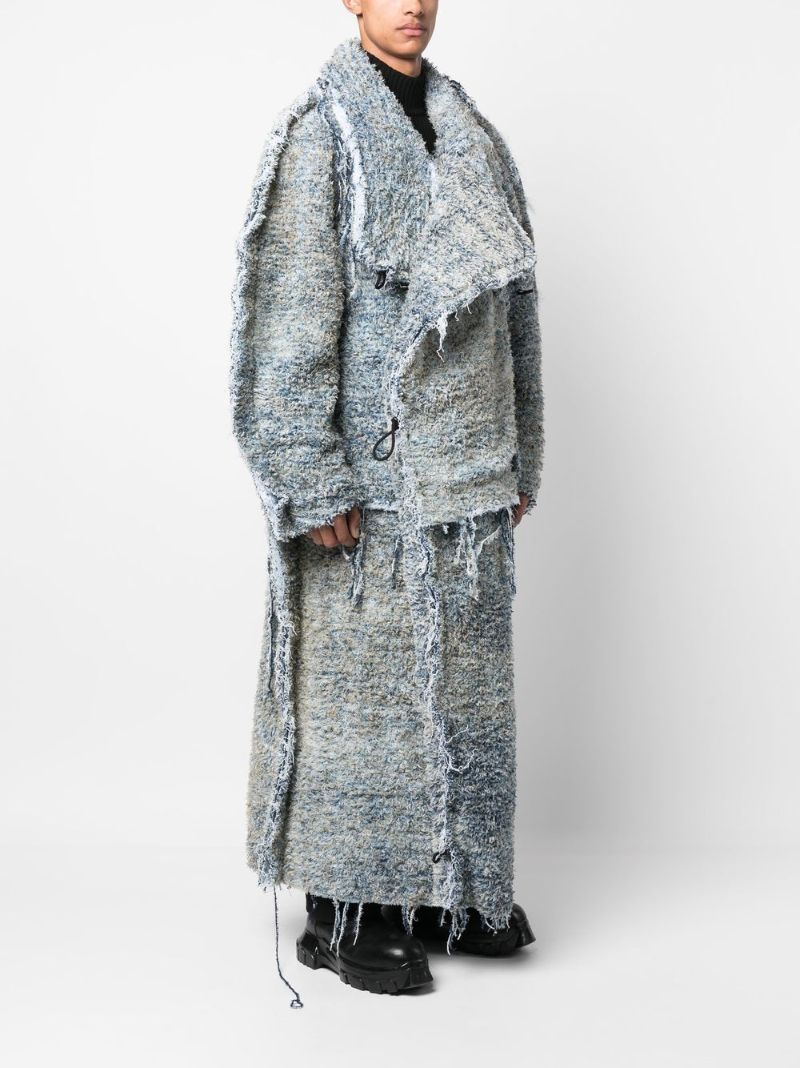 Blue D-fsb Oversized Coat