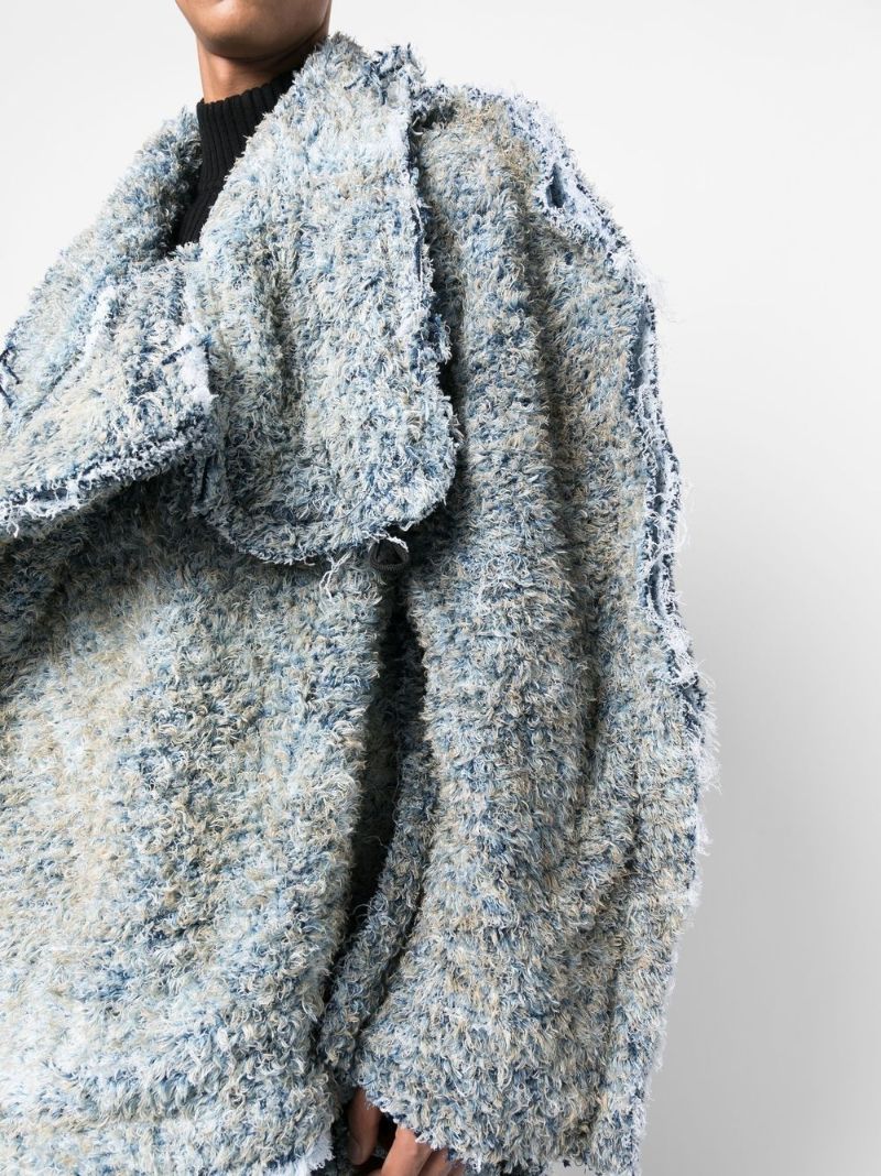 Blue D-fsb Oversized Coat